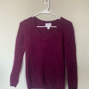 LOFT Cashmere Purple Sweater